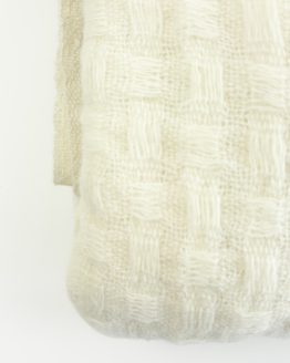 Tagesdecke Merino weiß Bloomingville