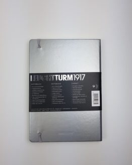 Notizbuch Leuchtturm1917 ‚Metallic Edition‘ Hardcover, Medium, silberfarben