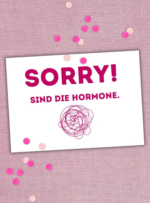 POSTKARTE WECHSELJAHRE, DIN A6, mit Spruch zu den Wechseljahren, Geschenk Wechseljahre, Geschenk Frau über 40, Postkarte Menopause