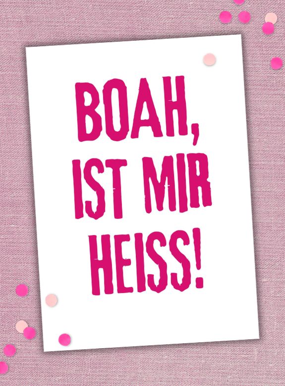 POSTKARTE WECHSELJAHRE, DIN A6, mit Spruch zu den Wechseljahren, Geschenk Wechseljahre, Geschenk Frau über 40, Postkarte Menopause, Hitzewallungen